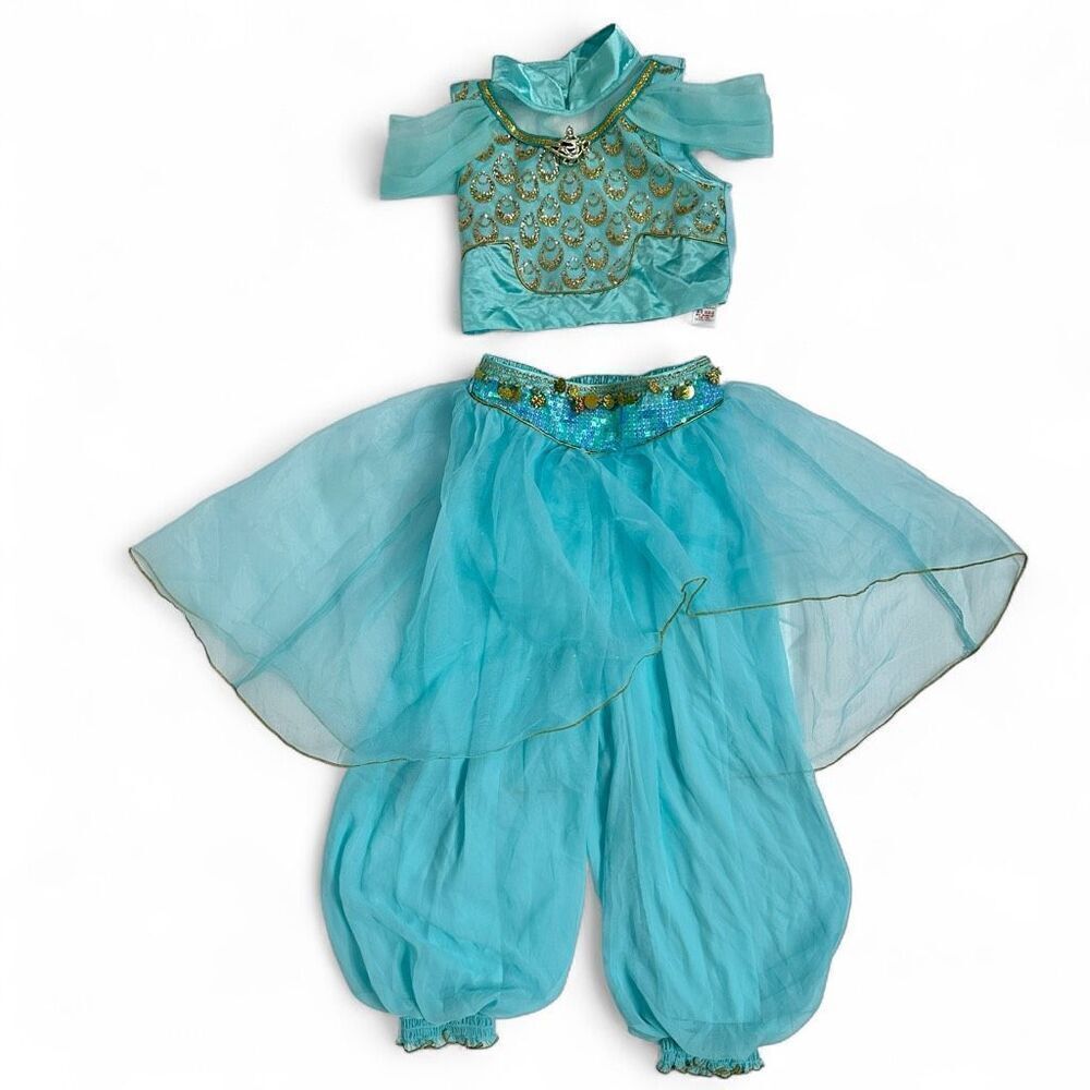 Disney Princess Jasmine Costume Set Castle Collection Kids Size 7/8 Halloween